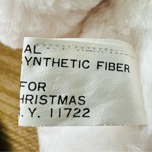 Vintage Liberty Bell Christmas White Teddy Bear Plush Stuffed Toy Hat Scarf 12” - Picture 11 of 11